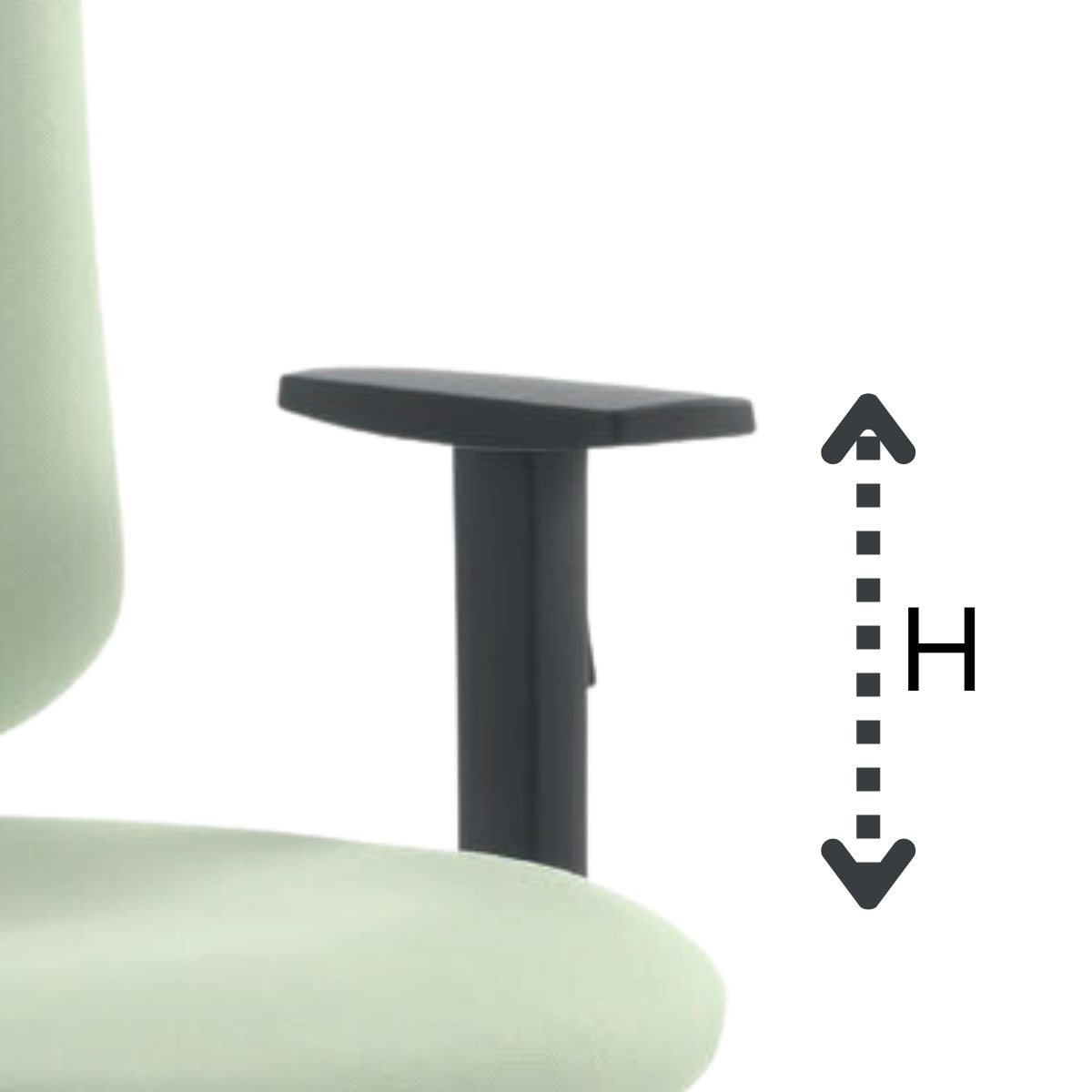  Height adjustable armrests