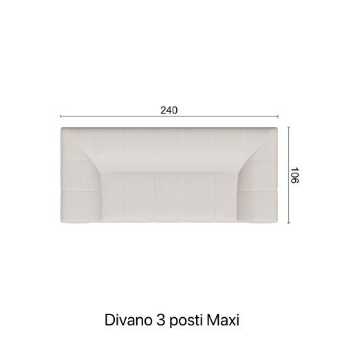 Maxi 3 seater sofa